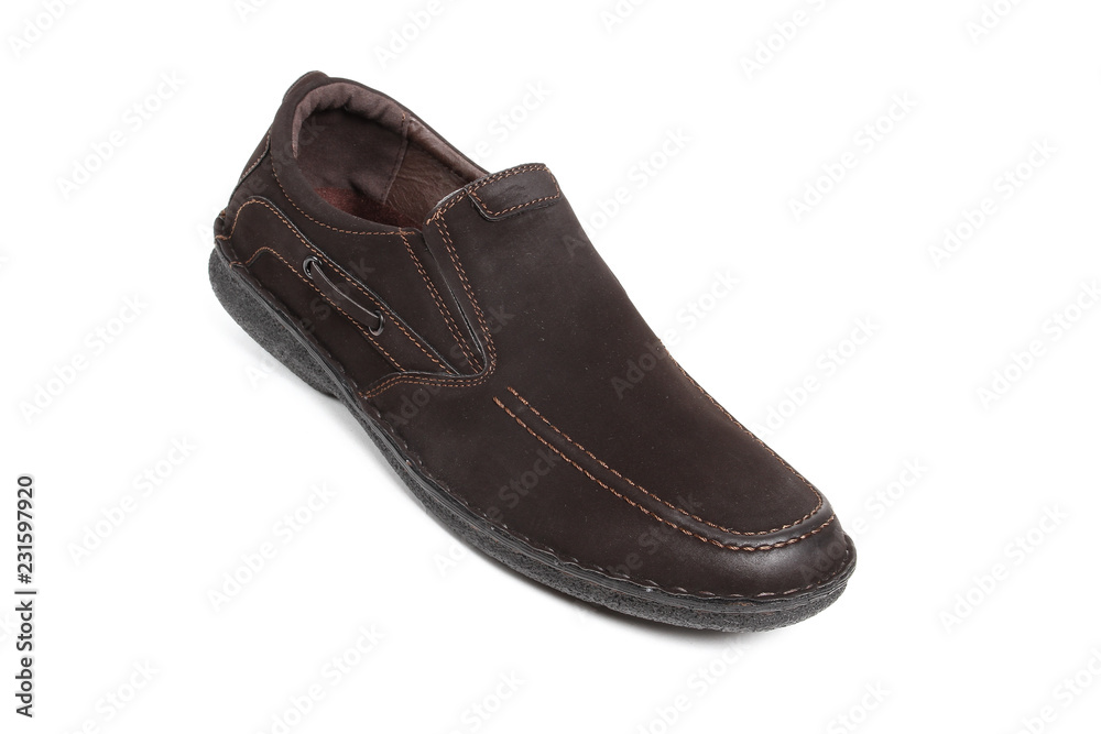 Men's leather fashion shoes isolated on white background Men's leather fashion shoes isolated on white background