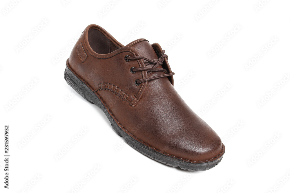 Men's leather fashion shoes isolated on white background Men's leather fashion shoes isolated on white background