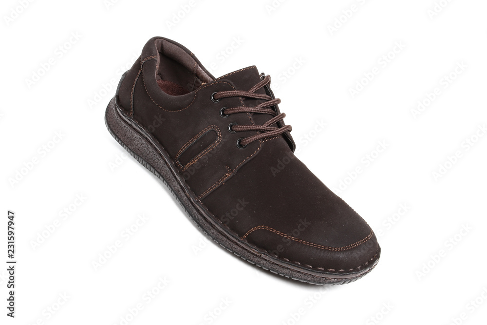 Men's leather fashion shoes isolated on white background Men's leather fashion shoes isolated on white background