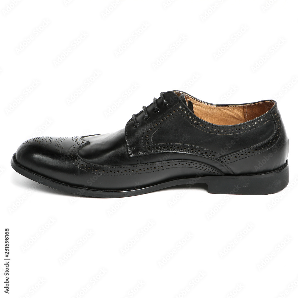 Men's leather fashion shoes isolated on white background Men's leather fashion shoes isolated on white background