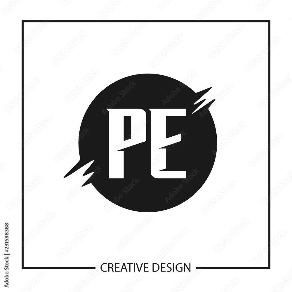 Initial Letter PE Logo Template Design Vector Illustration Initial Letter PE Logo Template Design Vector Illustration