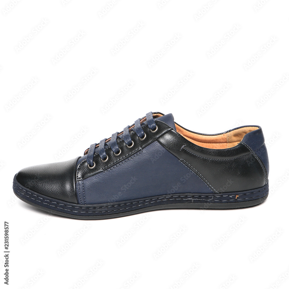 Men's leather fashion shoes isolated on white background Men's leather fashion shoes isolated on white background