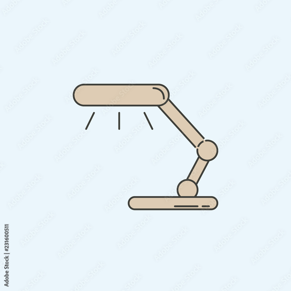 library table lamp icon. Element of house hold icon for mobile concept and web apps. Colored library table lamp icon can be used for web and mobile library table lamp icon. Element of house hold icon for mobile concept and web apps. Colored library table lamp icon can be used for web and mobile