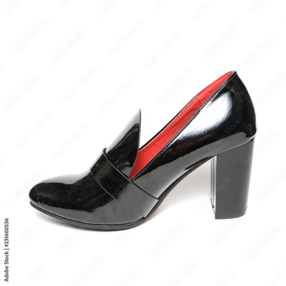 Women's Wedge palforn shoes isolated on white background Women's Wedge palforn shoes isolated on white background