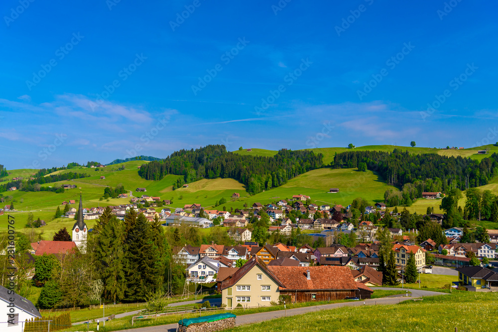 Village Schoenengrund, Hinterland, Appenzell Ausserrhoden, Switz