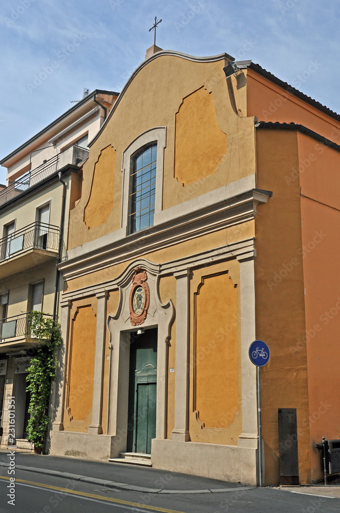 Imola, Italy,  San Giacomo Maggiore church along the old Emilia street.