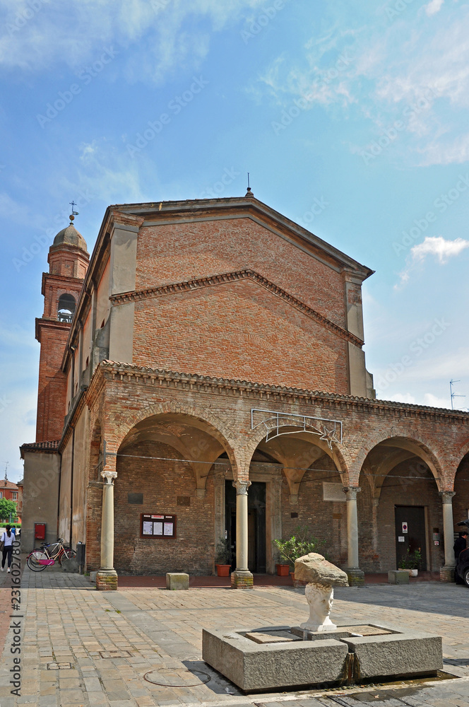 Imola, Italy, Santa Maria dei Servi church built in 1506.