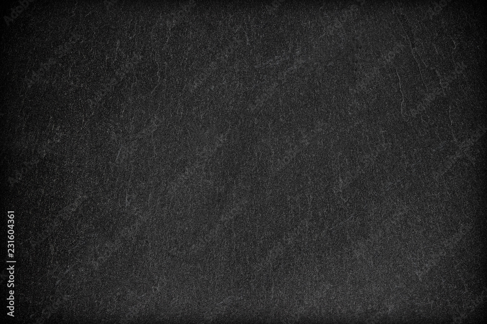 Fototapeta premium Dark grey black slate background or texture.
