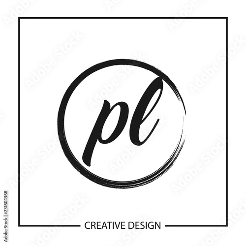 Initial Letter PL Logo Template Design Vector Illustration