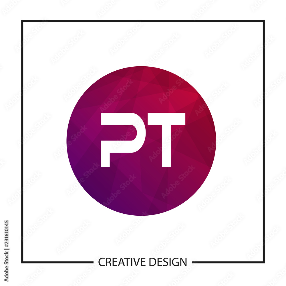 Initial Letter PT Logo Template Design Vector Illustration Initial Letter PT Logo Template Design Vector Illustration