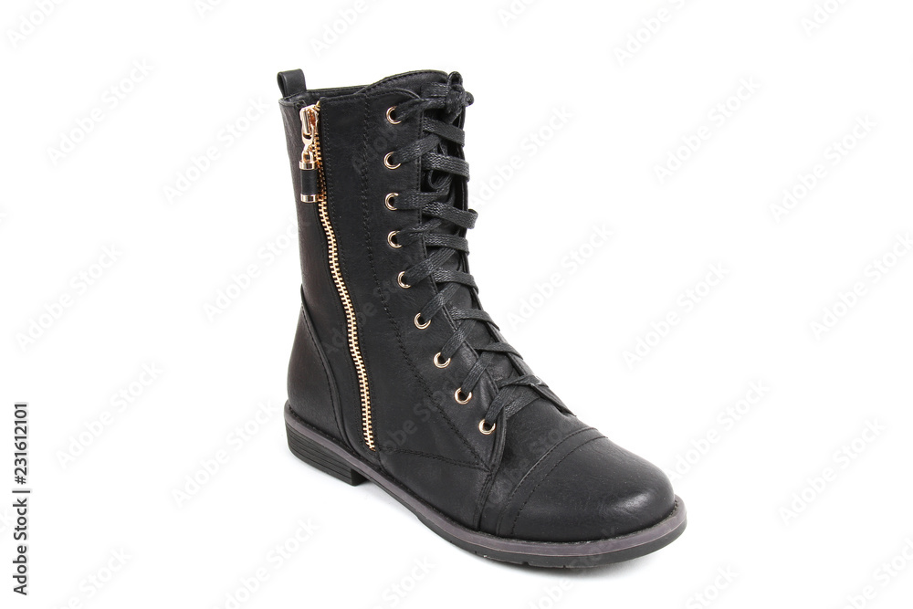 Man's demi-season leather shoes isolated on wthite. Man's demi-season leather shoes isolated on wthite.