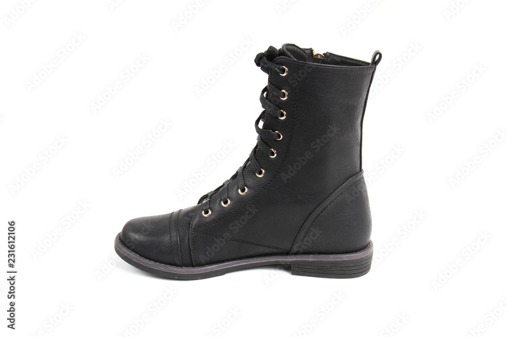 Man's demi-season leather shoes isolated on wthite. Man's demi-season leather shoes isolated on wthite.