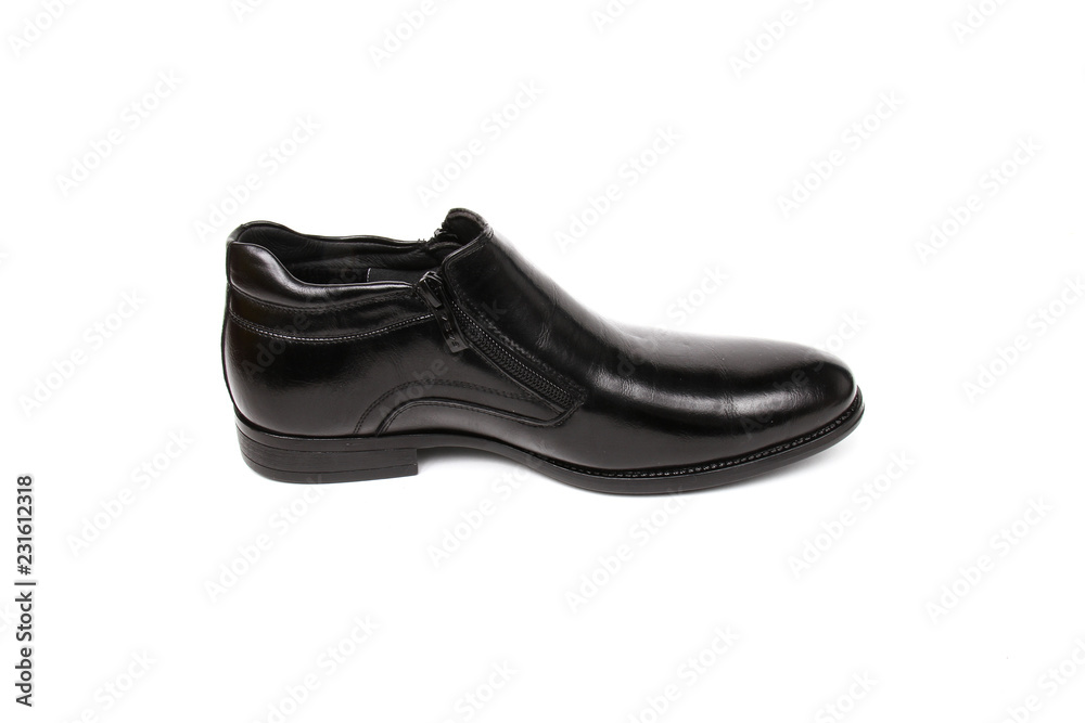 Classic office leathers man shoes isolated on white background. Classic office leathers man shoes isolated on white background.