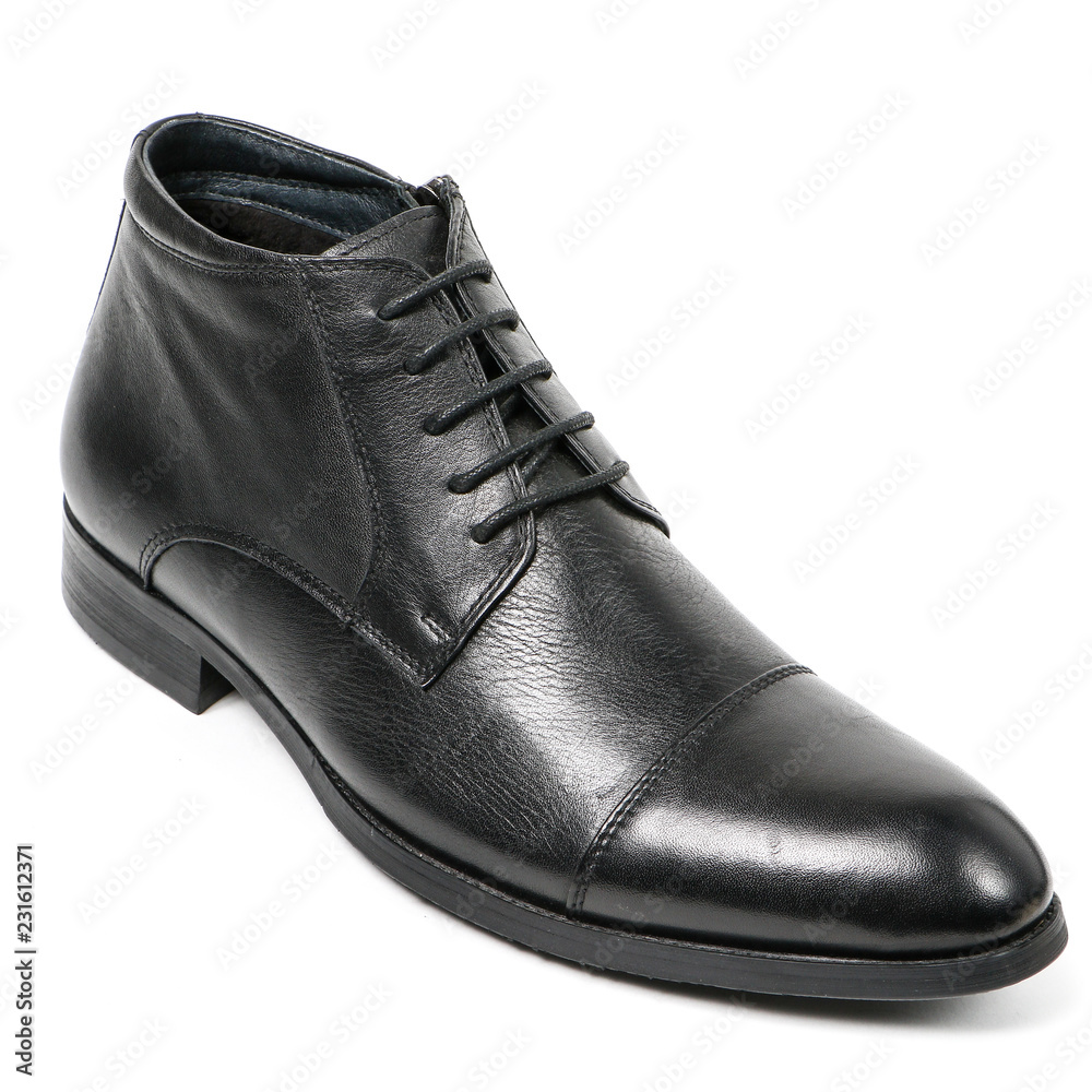 Classic office leathers man shoes isolated on white background. Classic office leathers man shoes isolated on white background.