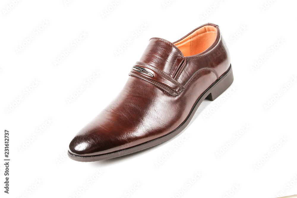 Classic office leathers man shoes isolated on white background. Classic office leathers man shoes isolated on white background.