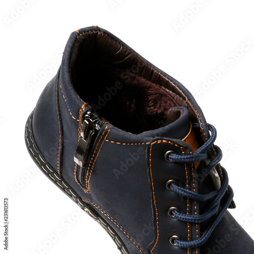 Stylish causal man shoe on white background. © GreenStock