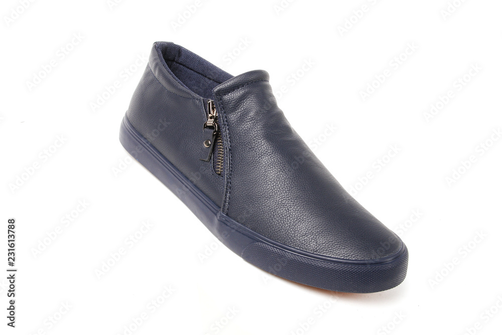 Stylish causal man shoe on white background. Stylish causal man shoe on white background.
