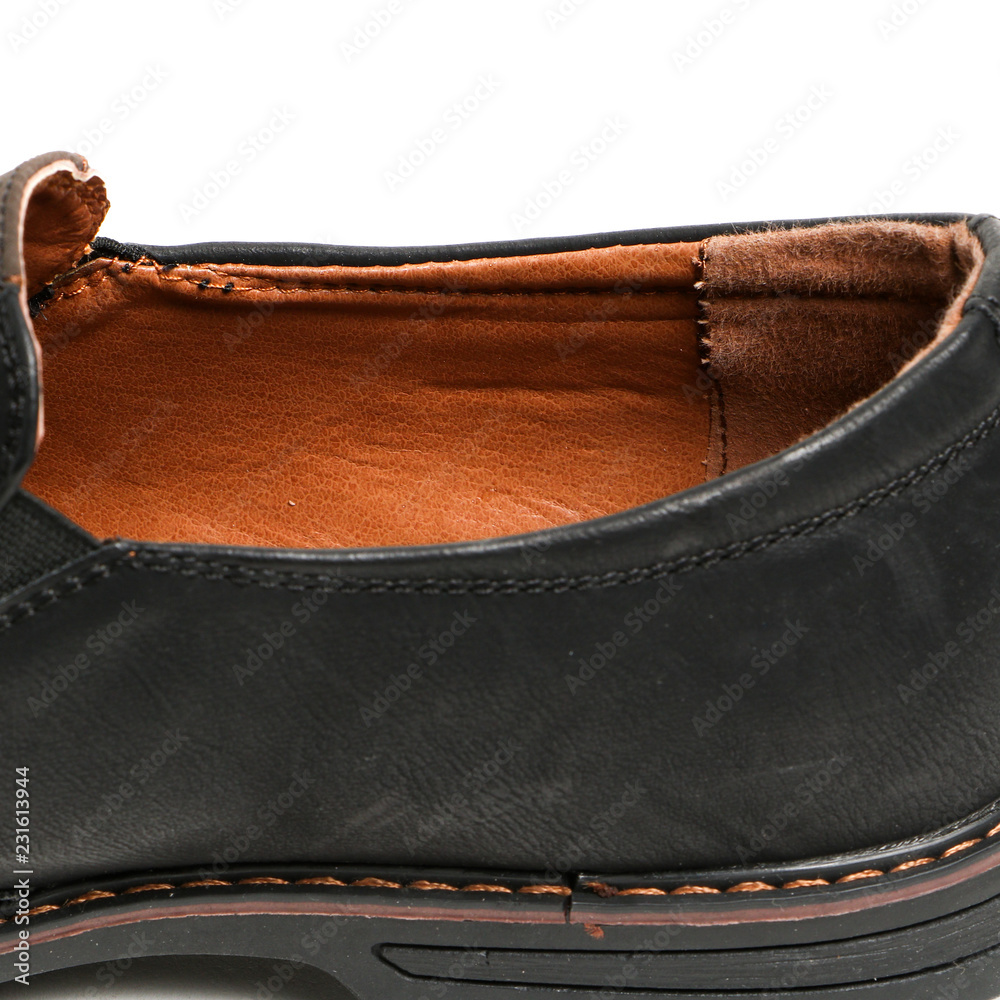 Stylish causal man shoe on white background.