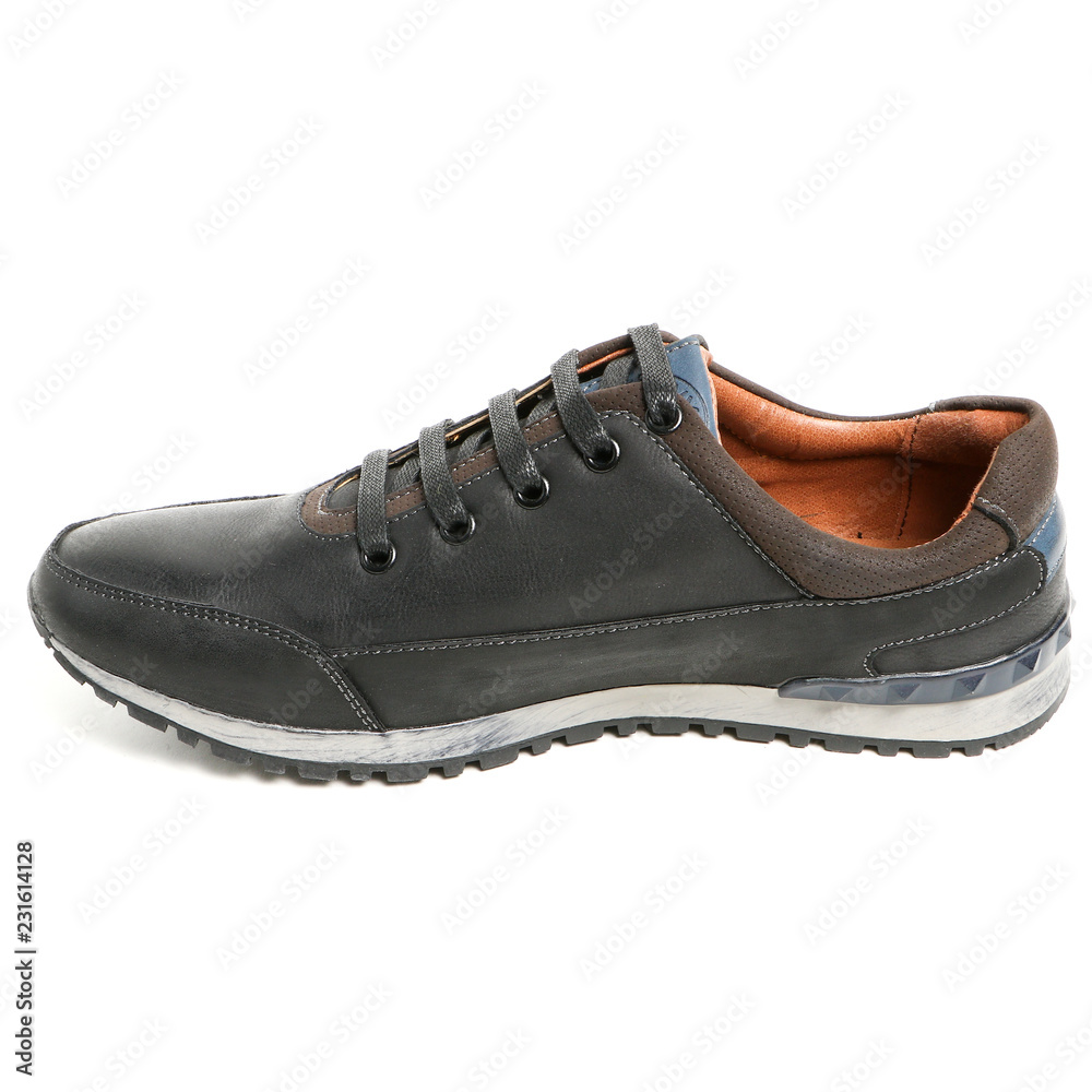Stylish causal man shoe on white background. Stylish causal man shoe on white background.