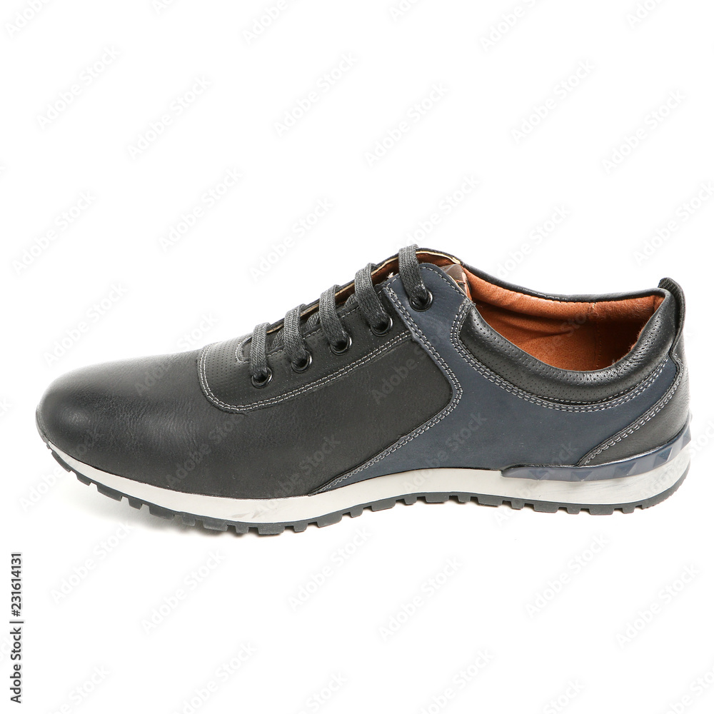 Stylish causal man shoe on white background. Stylish causal man shoe on white background.