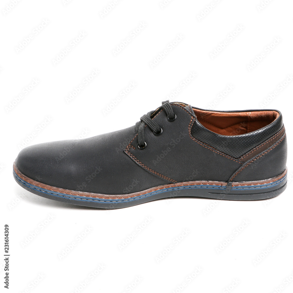 Stylish causal man shoe on white background. Stylish causal man shoe on white background.