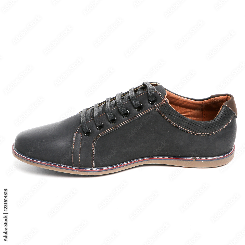 Stylish causal man shoe on white background. Stylish causal man shoe on white background.