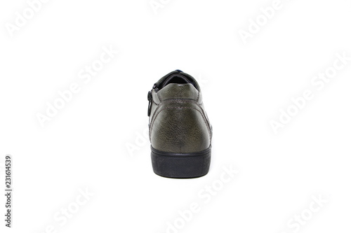 Stylish causal man shoe on white background.