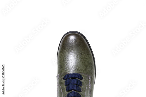 Stylish causal man shoe on white background.