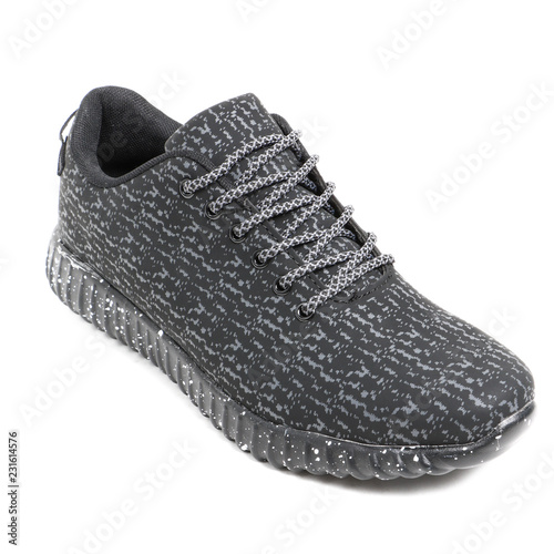 Stylish causal man shoe on white background.