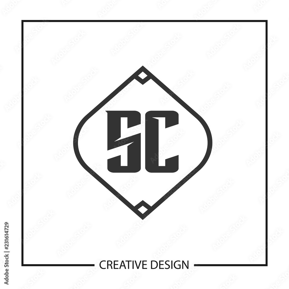 Initial Letter SC Logo Template Design Vector Illustration Initial Letter SC Logo Template Design Vector Illustration