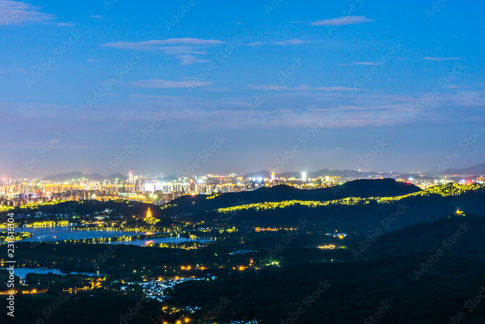 Fototapeta premium panoramic city skyline