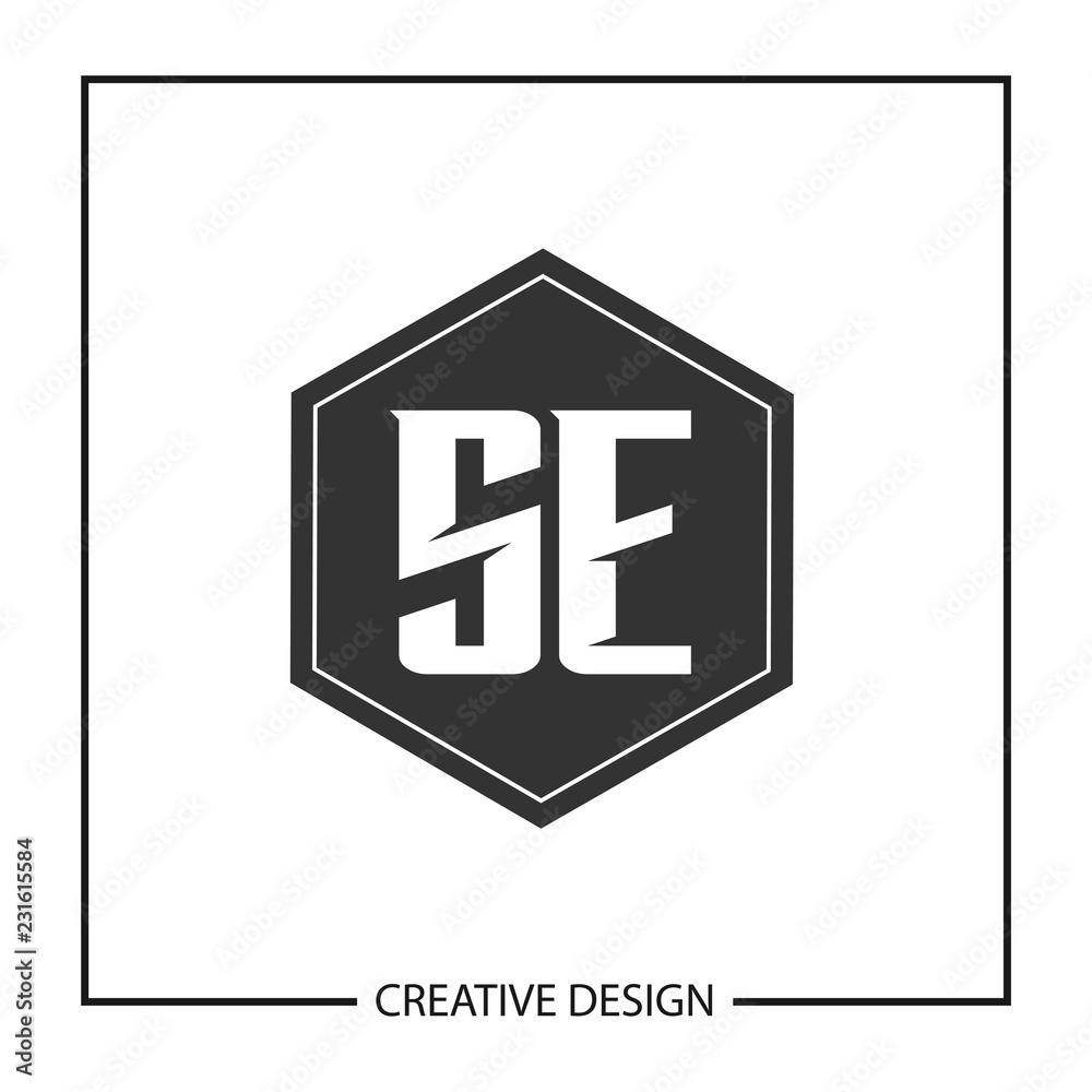 Initial Letter SE Logo Template Design Vector Illustration Initial Letter SE Logo Template Design Vector Illustration