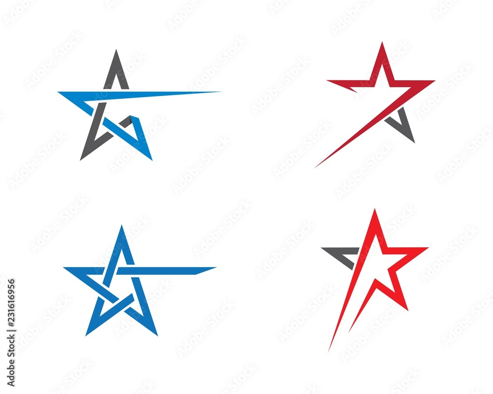 Obraz premium Star logo illustration