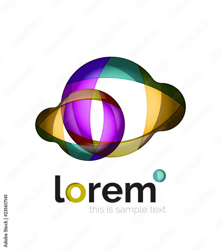 Abstract geometric business icon Abstract geometric business icon
