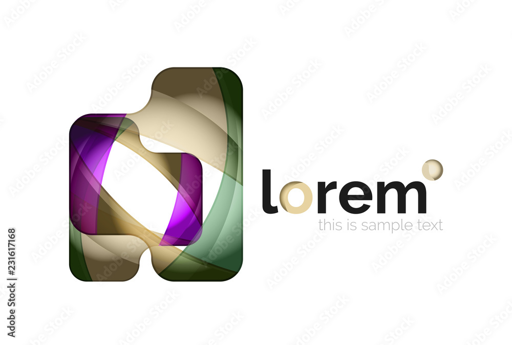 Logo, abstract geometric icon Logo, abstract geometric icon