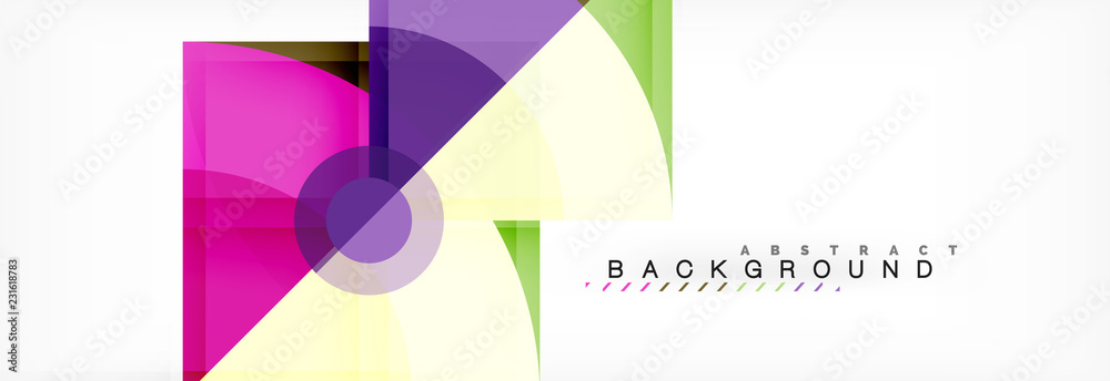 Trendy circles composition geometric background Trendy circles composition geometric background