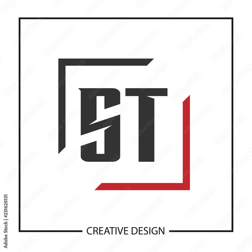 Initial Letter ST Logo Template Design Vector Illustration Initial Letter ST Logo Template Design Vector Illustration