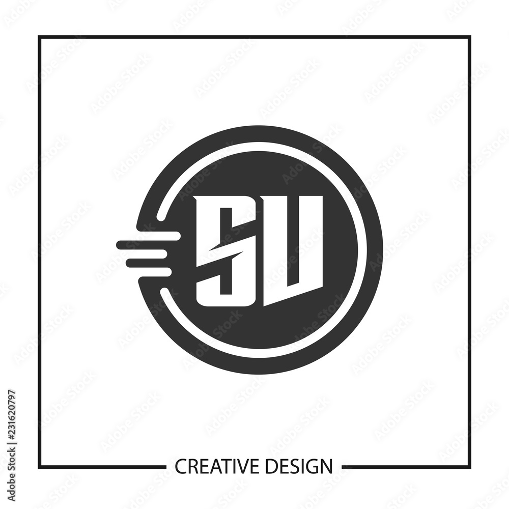 Initial Letter SV Logo Template Design Vector Illustration Initial Letter SV Logo Template Design Vector Illustration