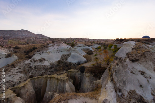 Natural view from goreme hot air balloon.