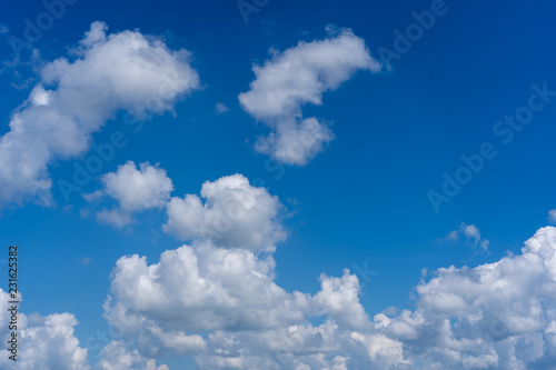 Sky clouds background clouds in the blue sky © onephoto