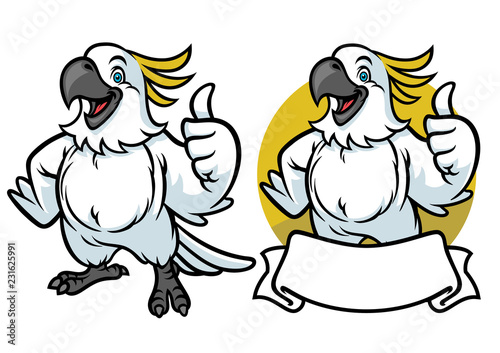 happy parrot cartoon