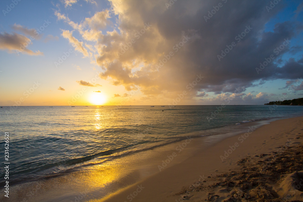 Fototapeta premium Barbados West Coast Sunset