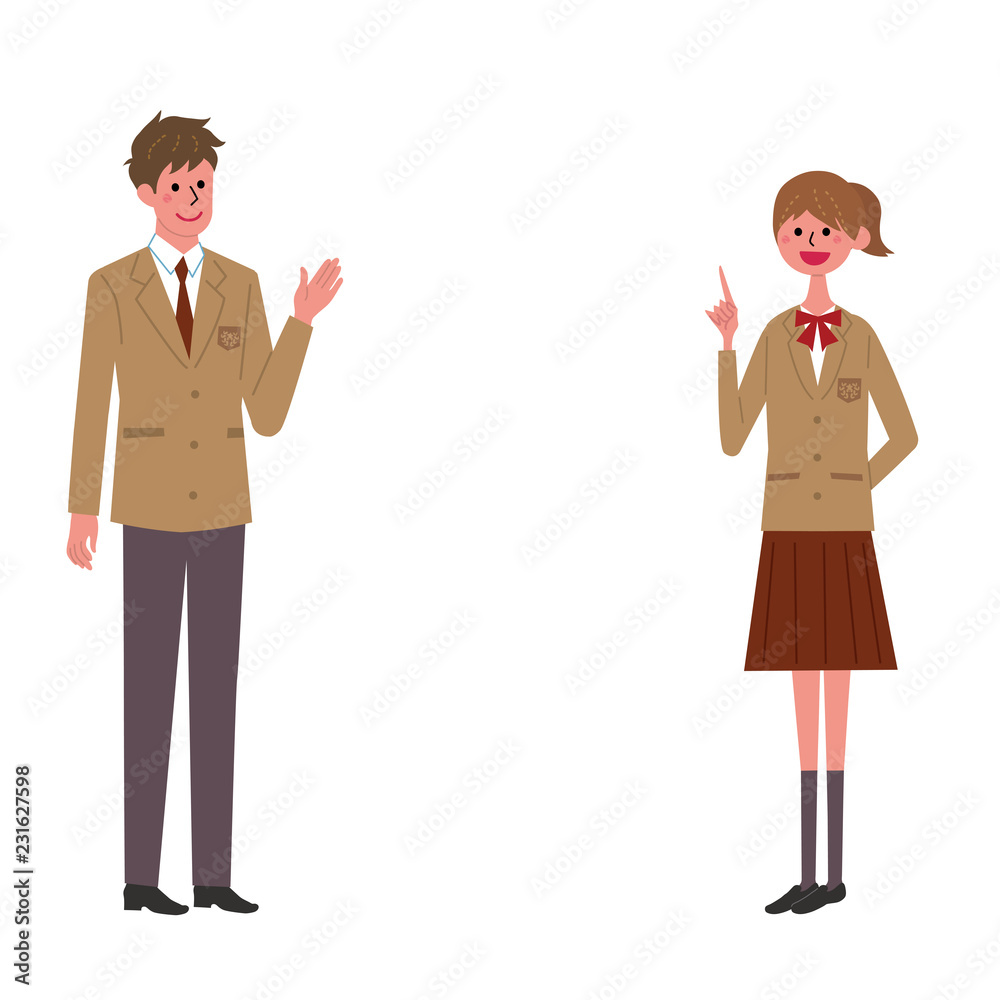 学生 制服 生徒 イラスト Stock ベクター Adobe Stock 学生 制服 生徒 イラスト Stock ベクター Adobe Stock