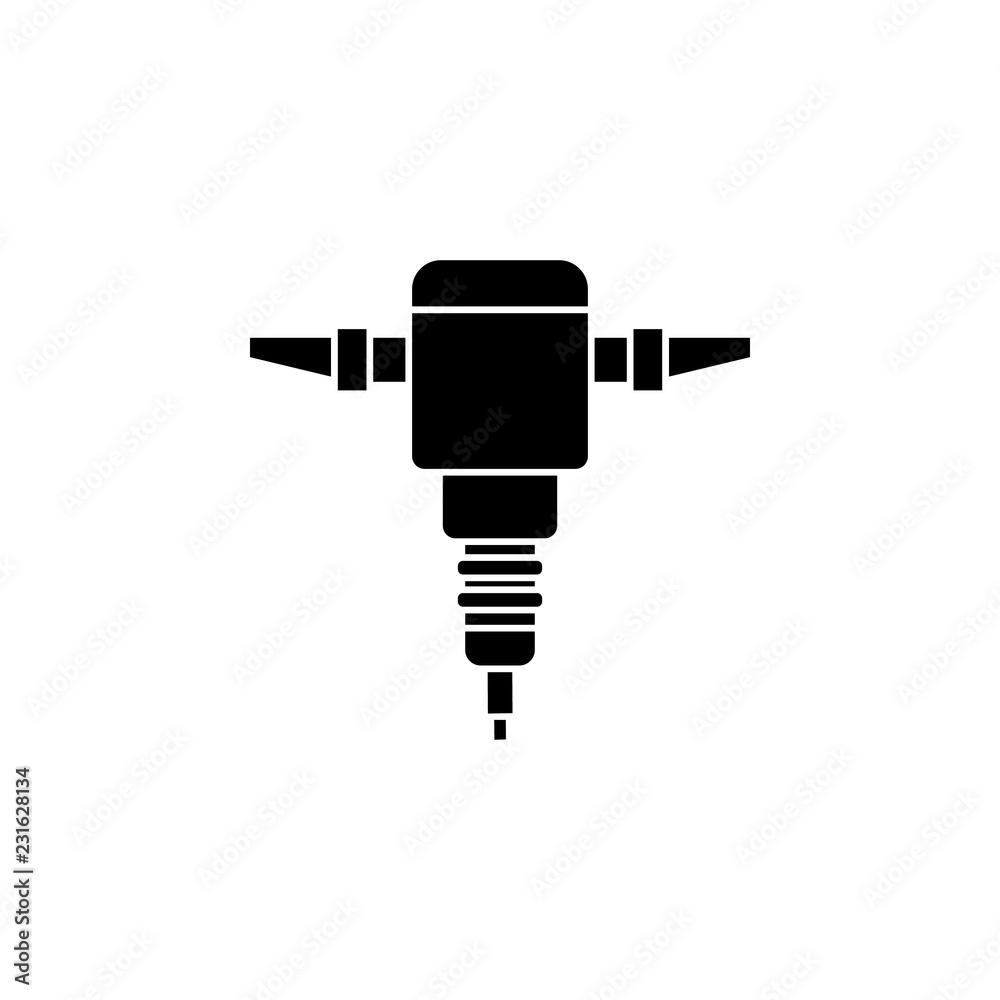 Jackhammer icon. Element of road and bridges construction. Premium quality graphic design icon. Signs and symbols collection icon for websites, web design Jackhammer icon. Element of road and bridges construction. Premium quality graphic design icon. Signs and symbols collection icon for websites, web design