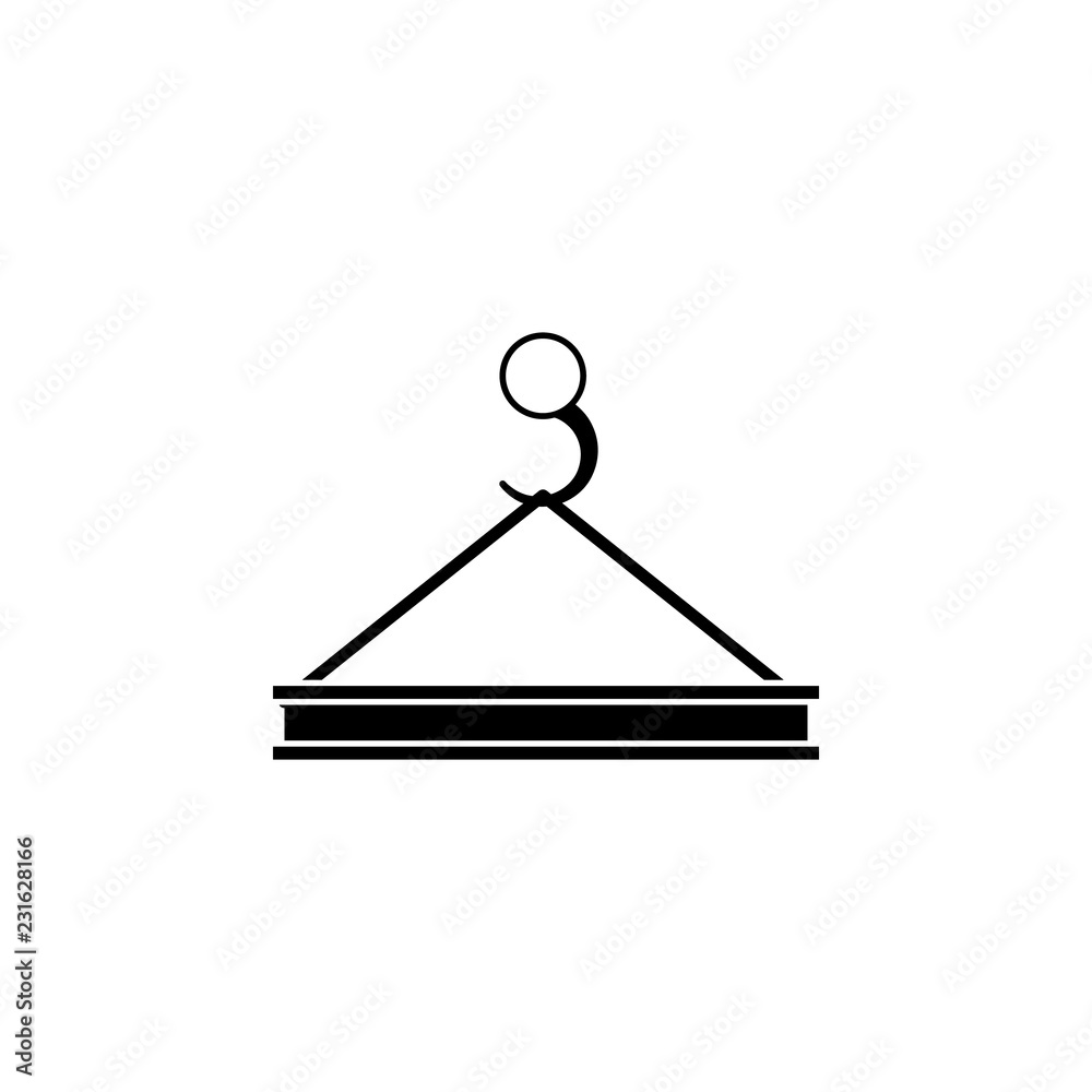 Crane hook with concrete slab icon. Element of road and bridges construction. Premium quality graphic design icon. Signs and symbols collection icon for websites, web design Crane hook with concrete slab icon. Element of road and bridges construction. Premium quality graphic design icon. Signs and symbols collection icon for websites, web design