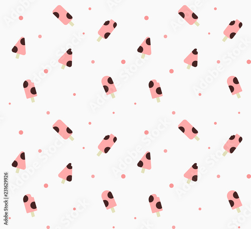 ice cream pattern background