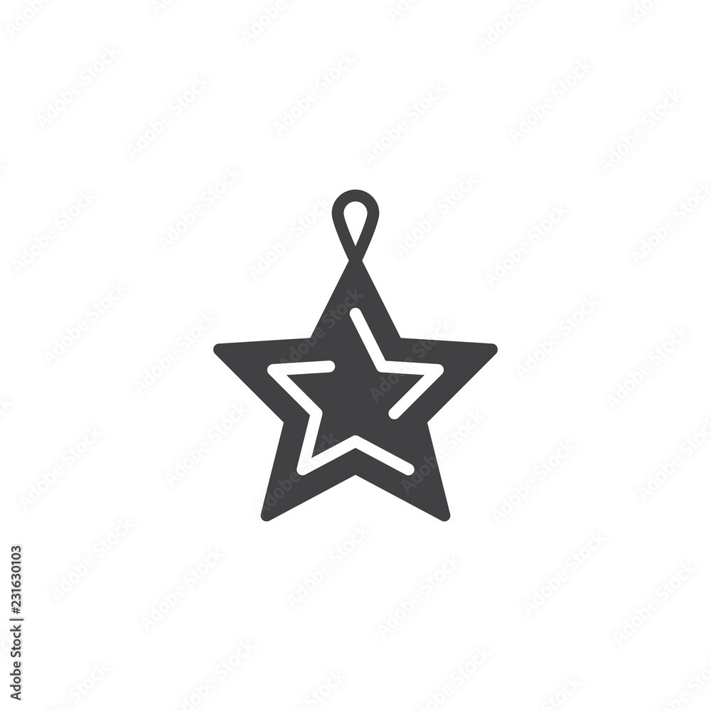 Christmas Star vector icon. filled flat sign for mobile concept and web design. xmas star decoration simple solid icon. Symbol, logo illustration. Pixel perfect vector graphics Christmas Star vector icon. filled flat sign for mobile concept and web design. xmas star decoration simple solid icon. Symbol, logo illustration. Pixel perfect vector graphics