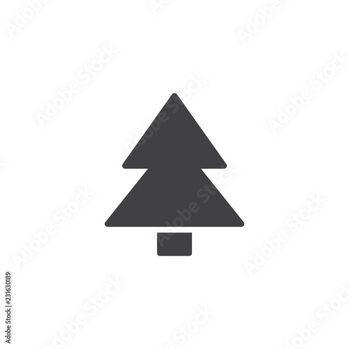 Free Download Xmas tree vector icon. filled flat sign for mobile concept and web design. Conifer tree solid icon. Spruce symbol, logo illustration. Pixel perfect vector graphics - GFXLoad