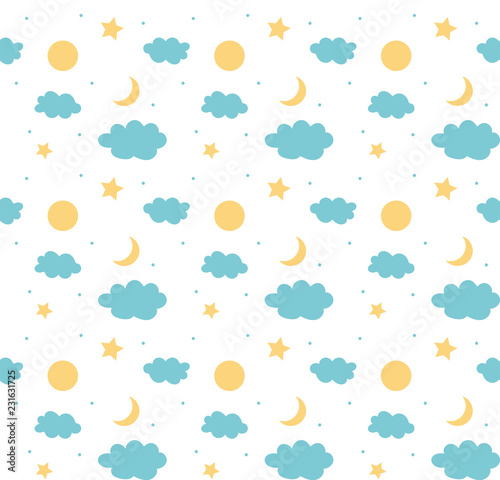 Good night pattern background