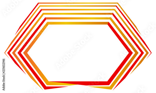 Abstract colorful frame of stripes